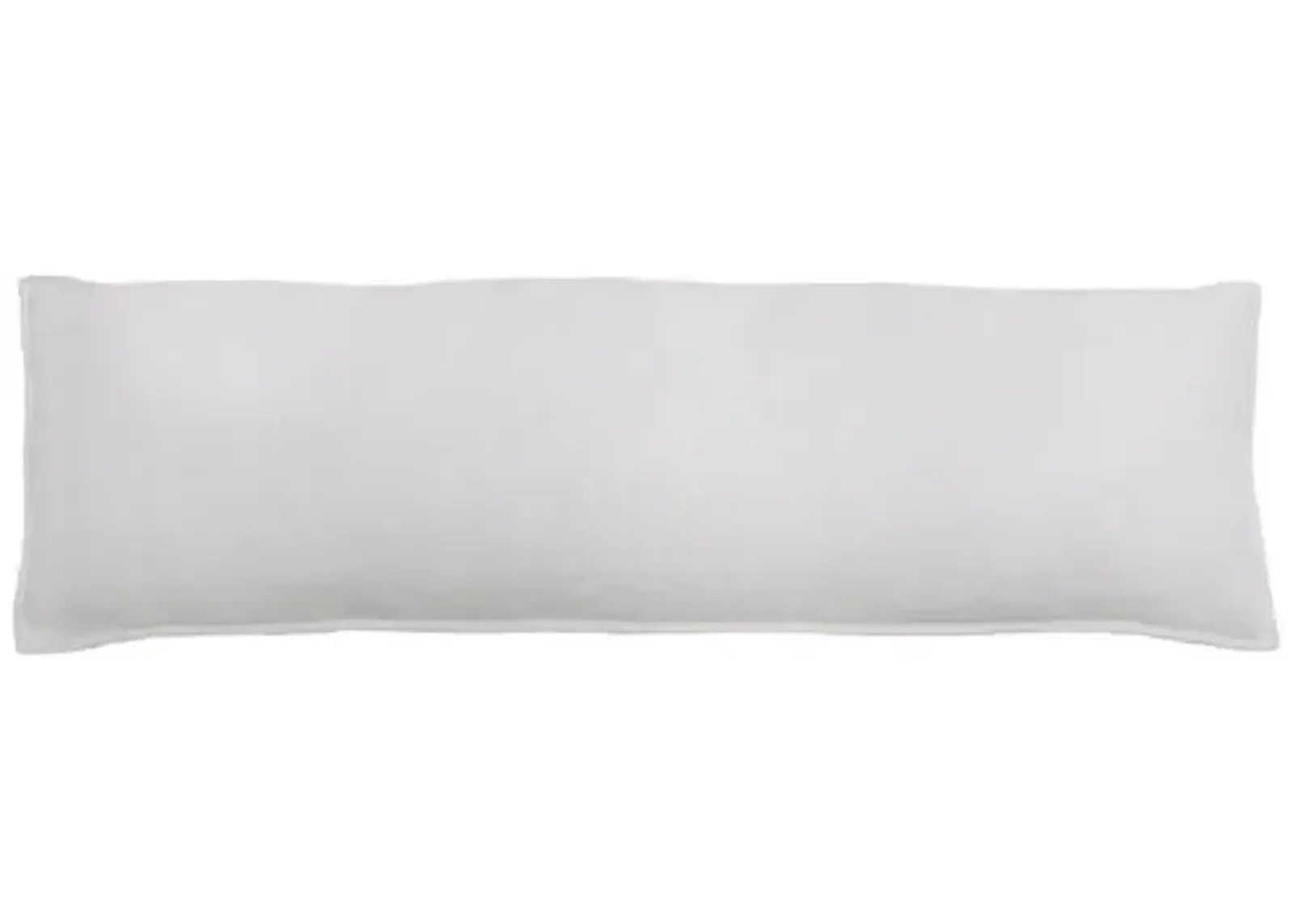 Montauk 18x60 Body Pillow - White Linen - Pom Pom at Home