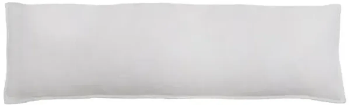 Montauk 18x60 Body Pillow - White Linen - Pom Pom at Home