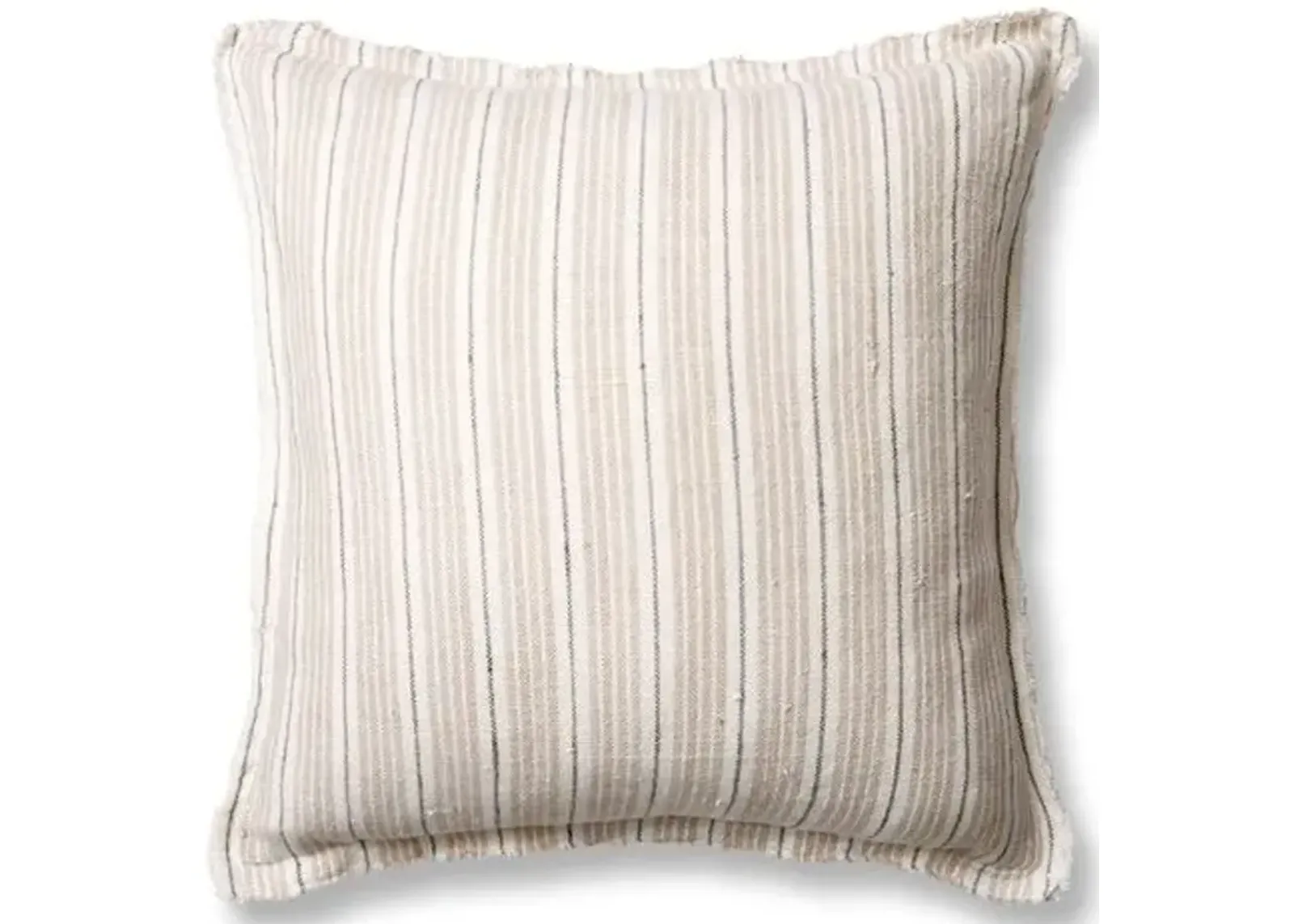 Newport 20x20 Pillow - Natural/Midnight Linen - Pom Pom at Home