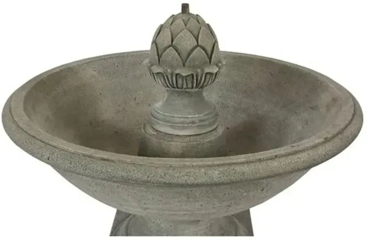 36" Williamsburg Fountain - Distressed Gray - Campania International