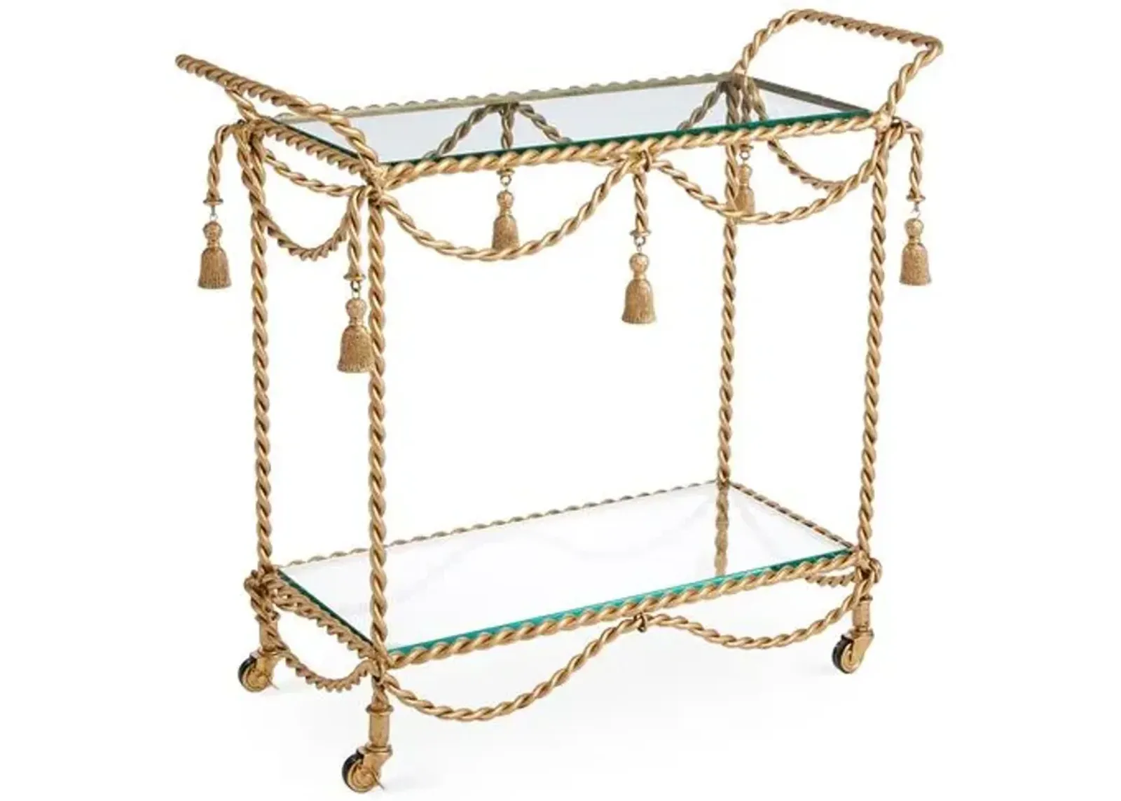 Hyannis Bar Cart - Antiqued Gold