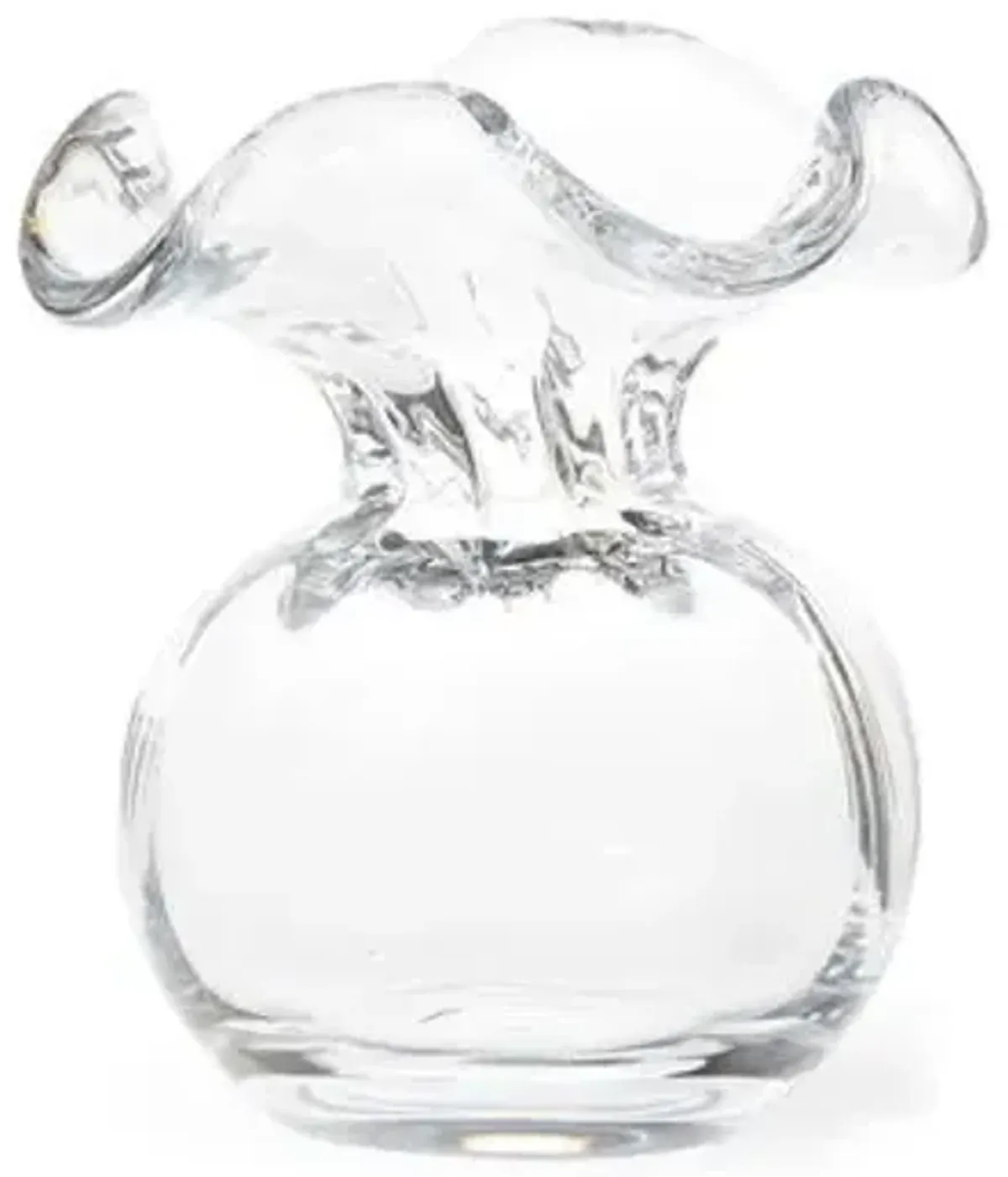 6" Hibiscus Bud Vase - VIETRI - Clear