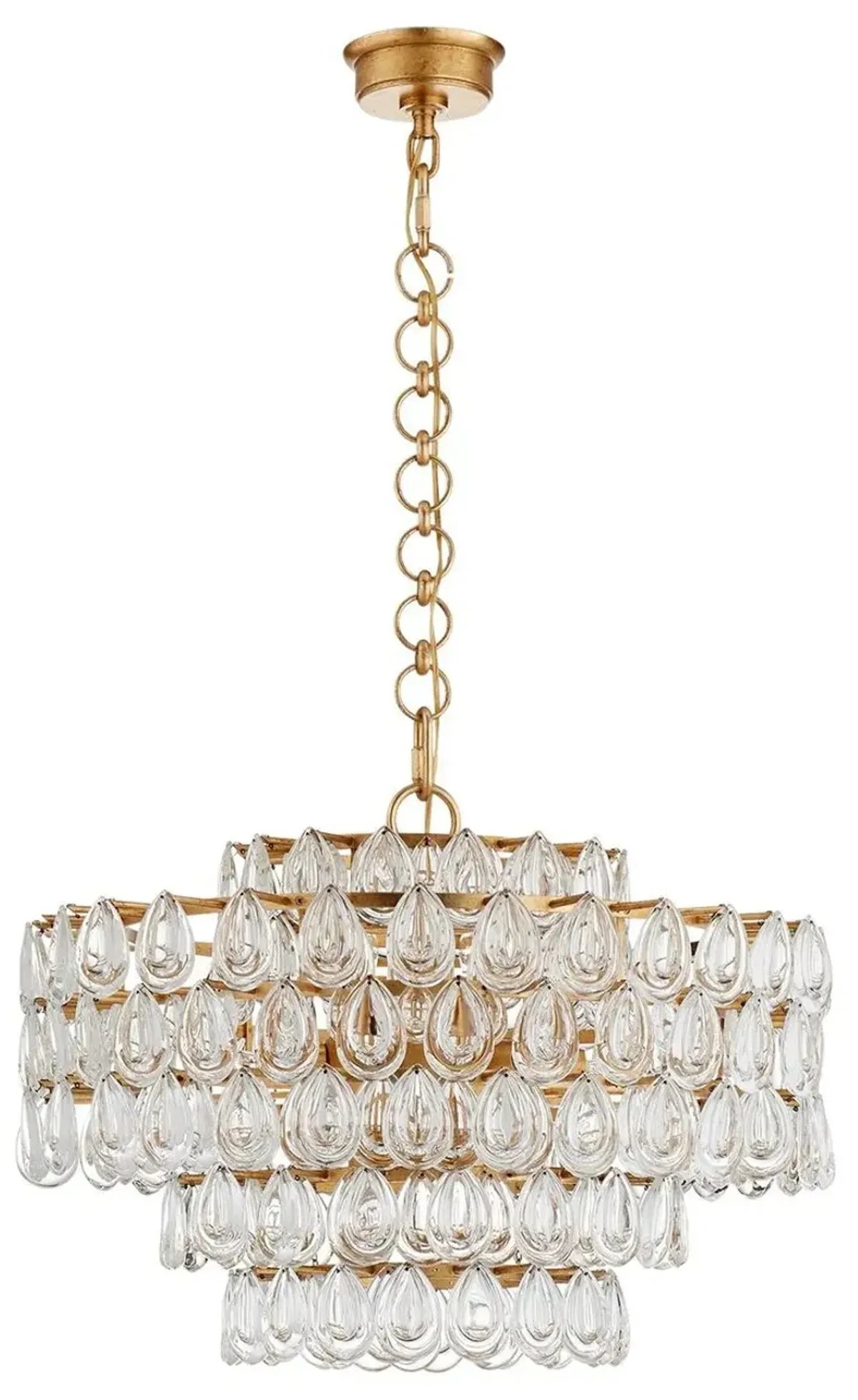 Visual Comfort - Liscia Crystal Chandelier - Gold