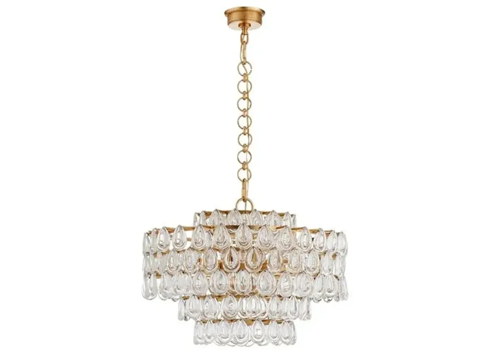 Visual Comfort - Liscia Crystal Chandelier - Gold