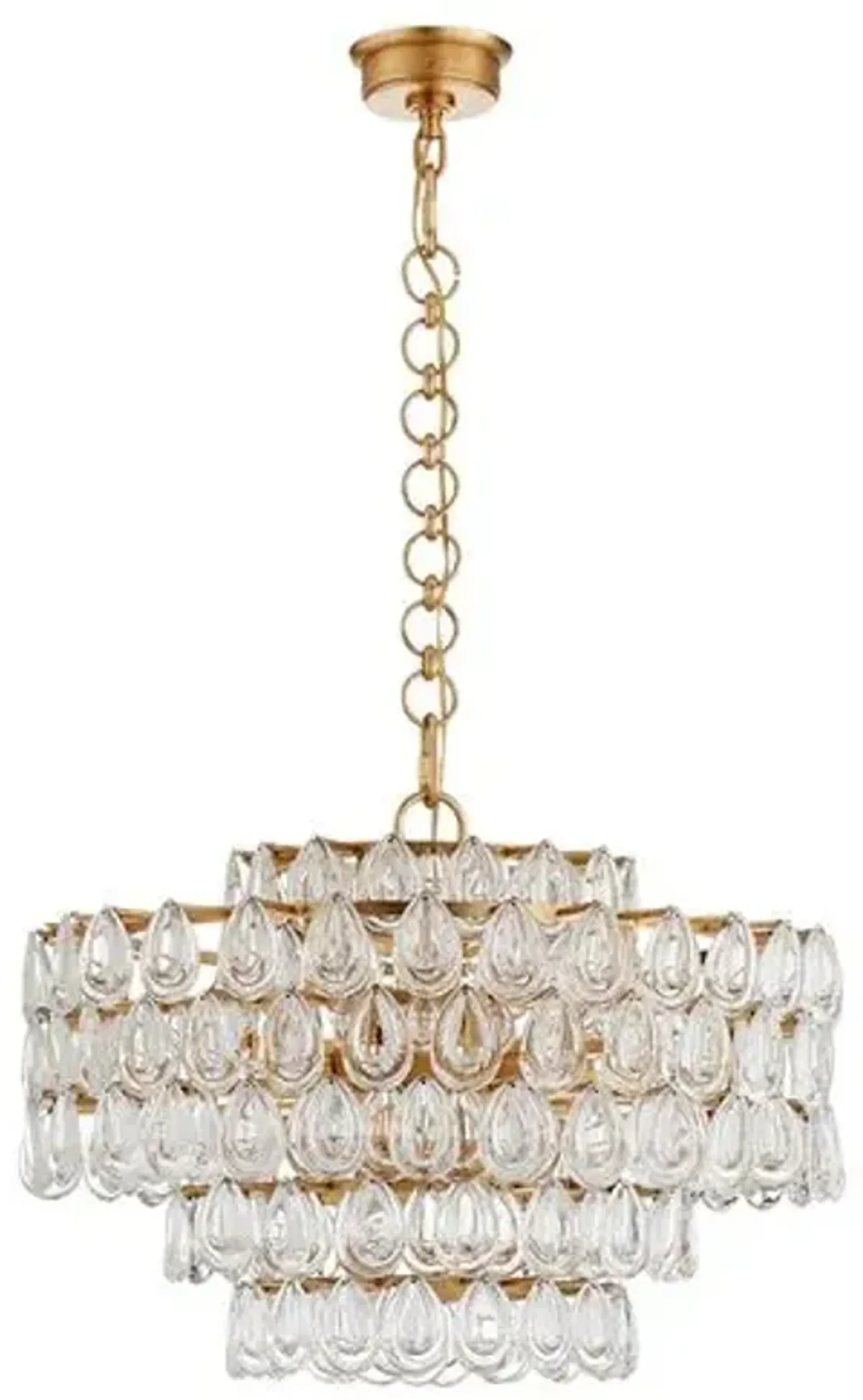 Visual Comfort - Liscia Crystal Chandelier - Gold