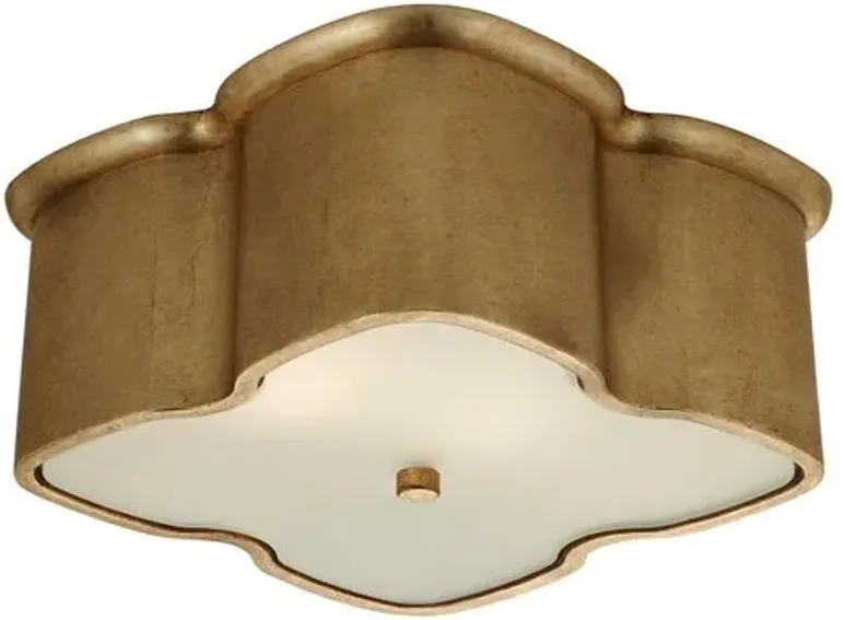 Visual Comfort - Bolsena Clover Flush Mount - Gold