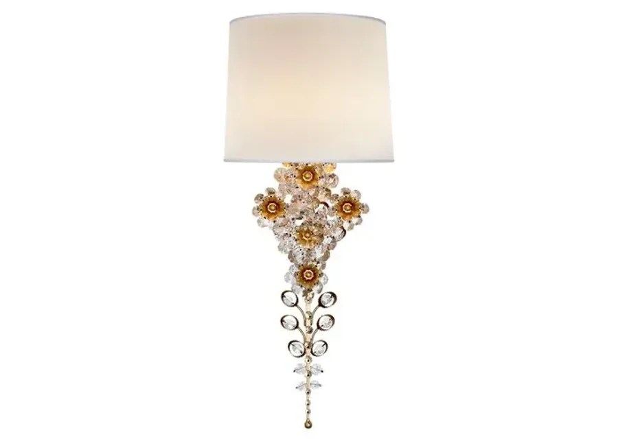 Visual Comfort - Claret Tall Sconce - Gold