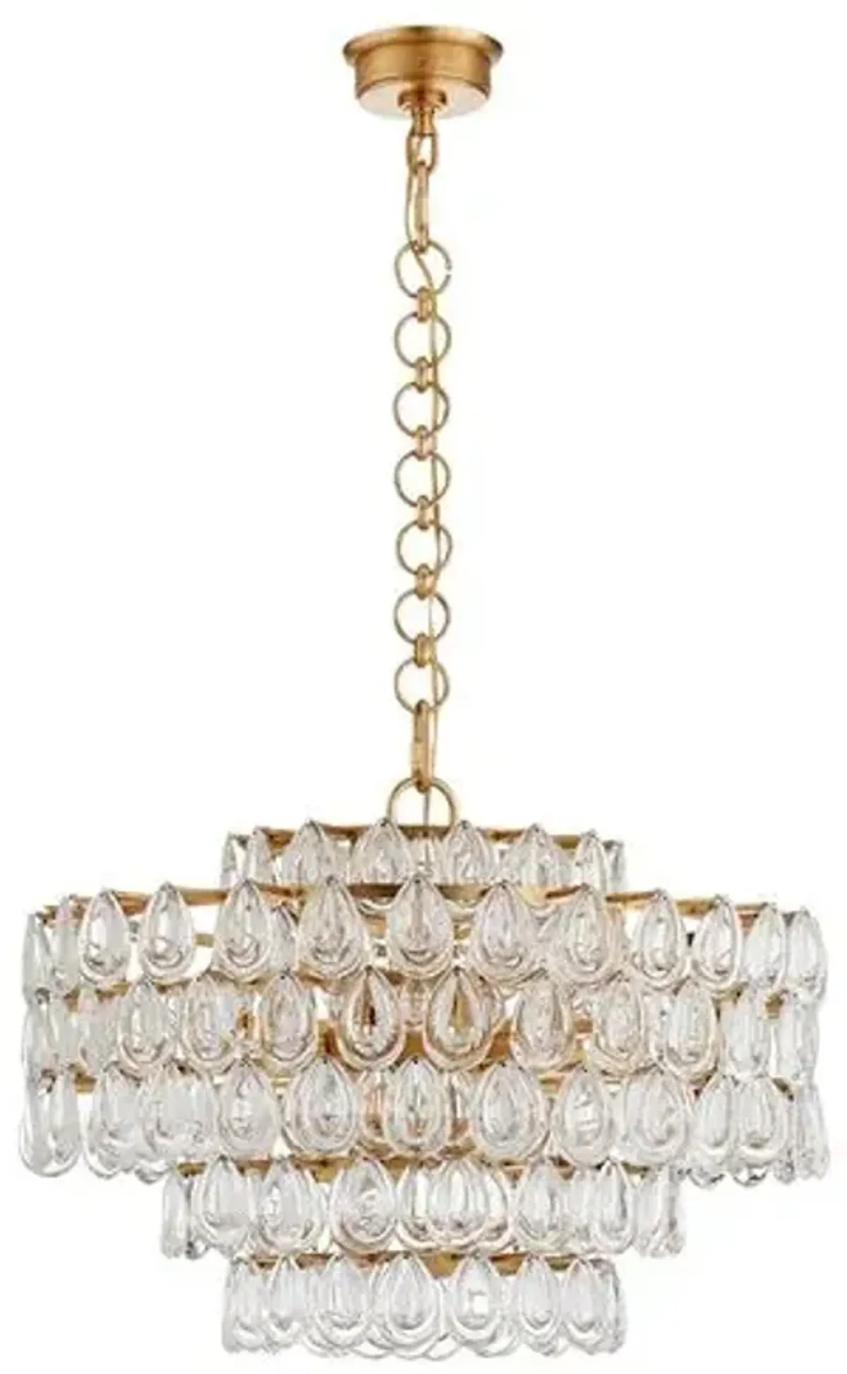 Visual Comfort - Liscia Crystal Chandelier - Silver