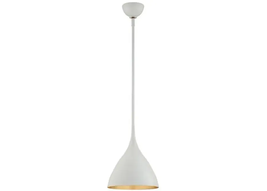 Visual Comfort - Agnes Small Pendant - White