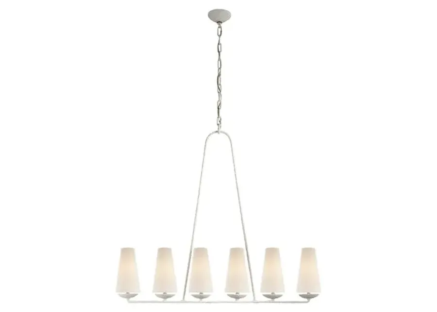 Visual Comfort - Fontaine Linear Pendant - White