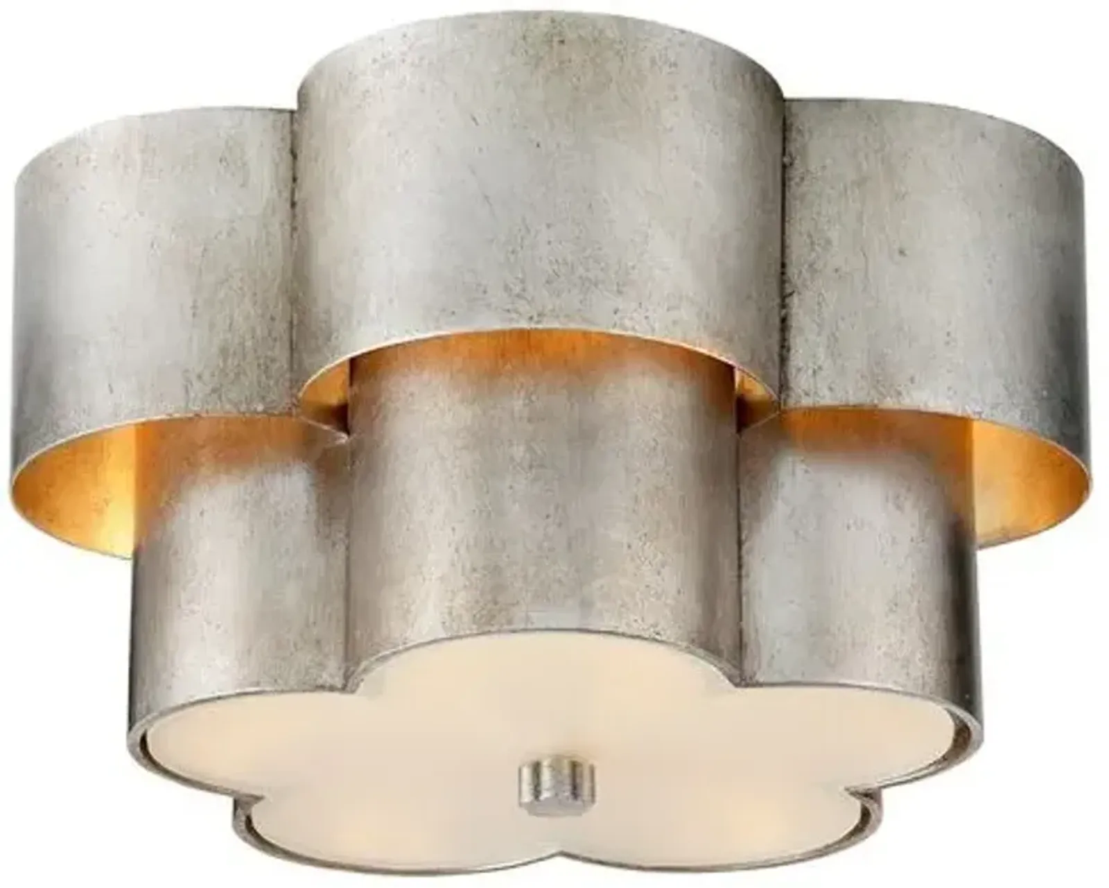 Visual Comfort - Arabelle Medium Flush Mount - Silver