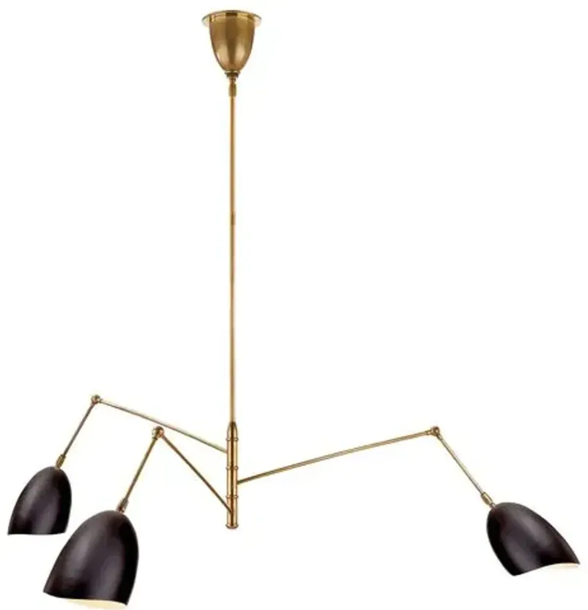 Visual Comfort - Sommerard Triple-Arm Chandelier - Black