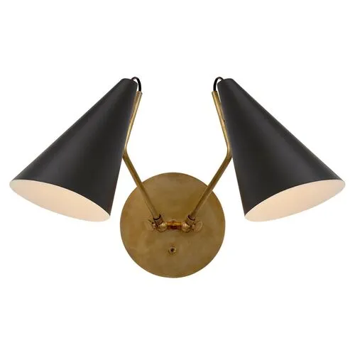 Visual Comfort - Clemente Double Wall Sconce - White