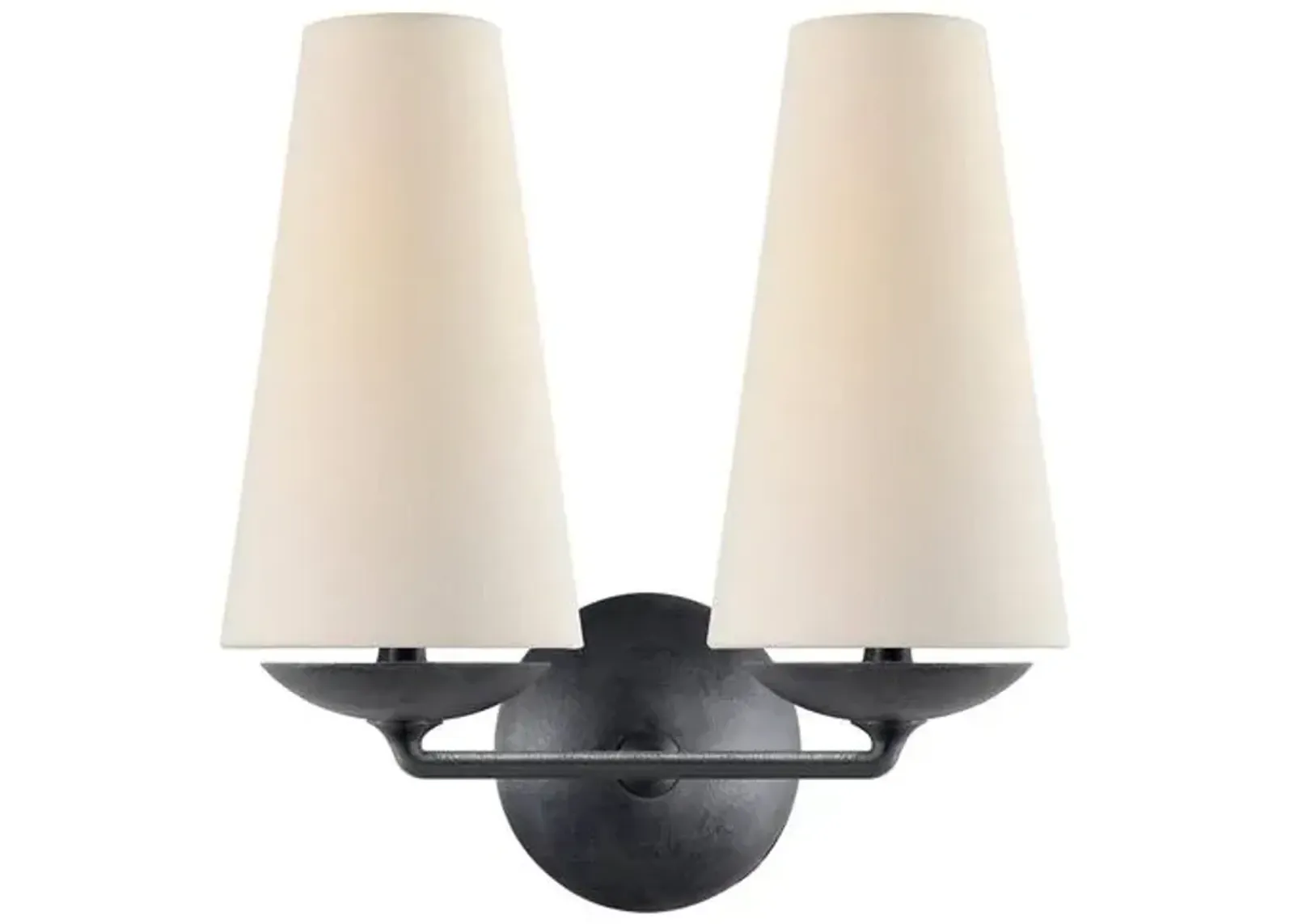 Visual Comfort - Fontaine Double Sconce - Black