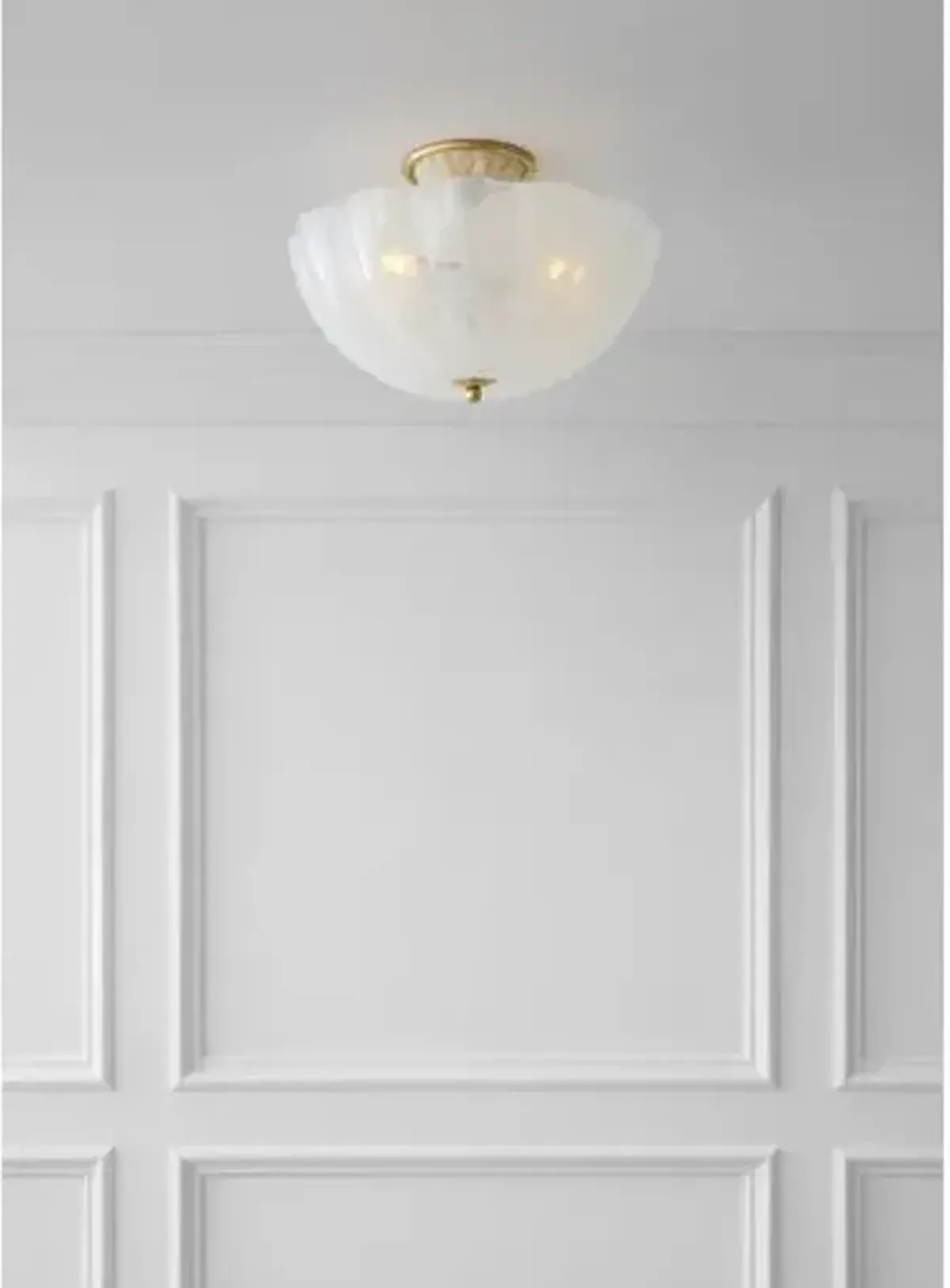 Visual Comfort - Rosehill Semi-Flush Mount - White