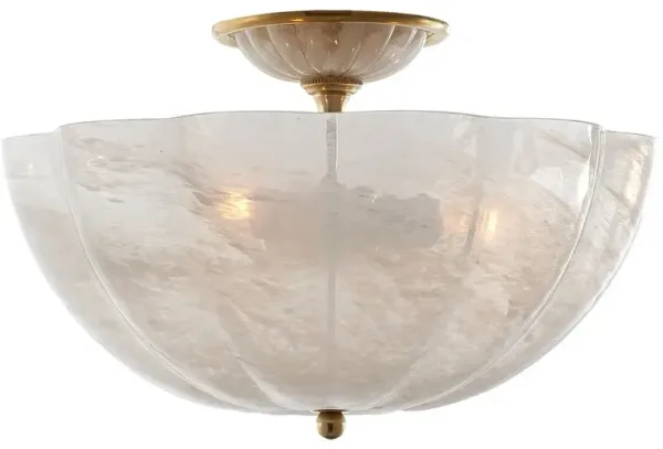 Visual Comfort - Rosehill Semi-Flush Mount - White