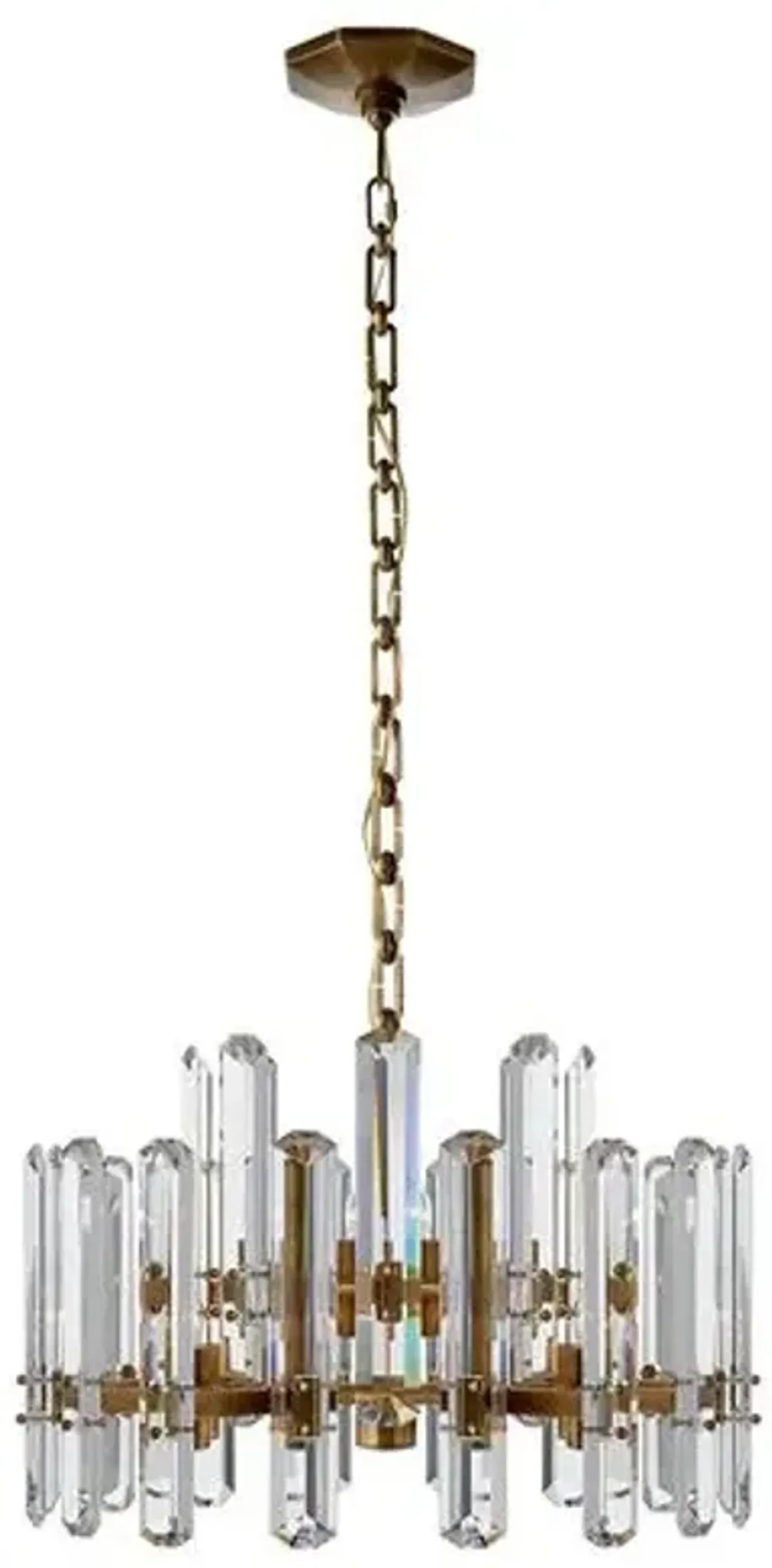 Visual Comfort - Bonnington Medium Chandelier - Crystal - Gold