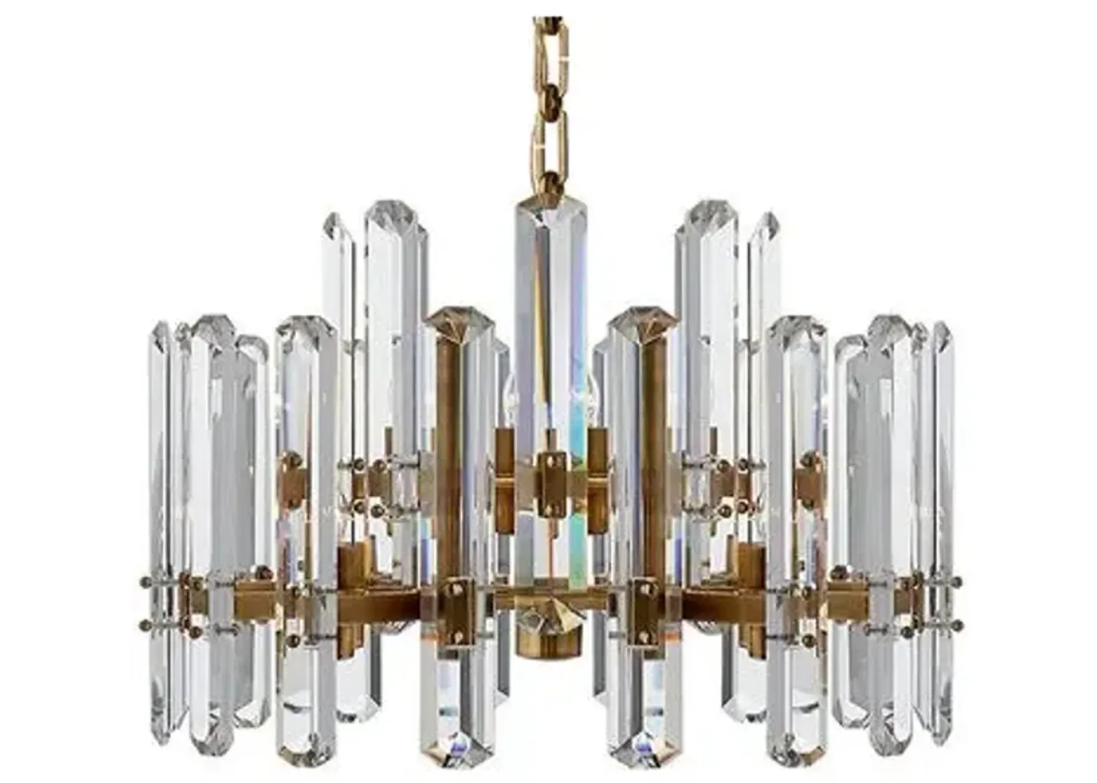 Visual Comfort - Bonnington Medium Chandelier - Crystal - Gold