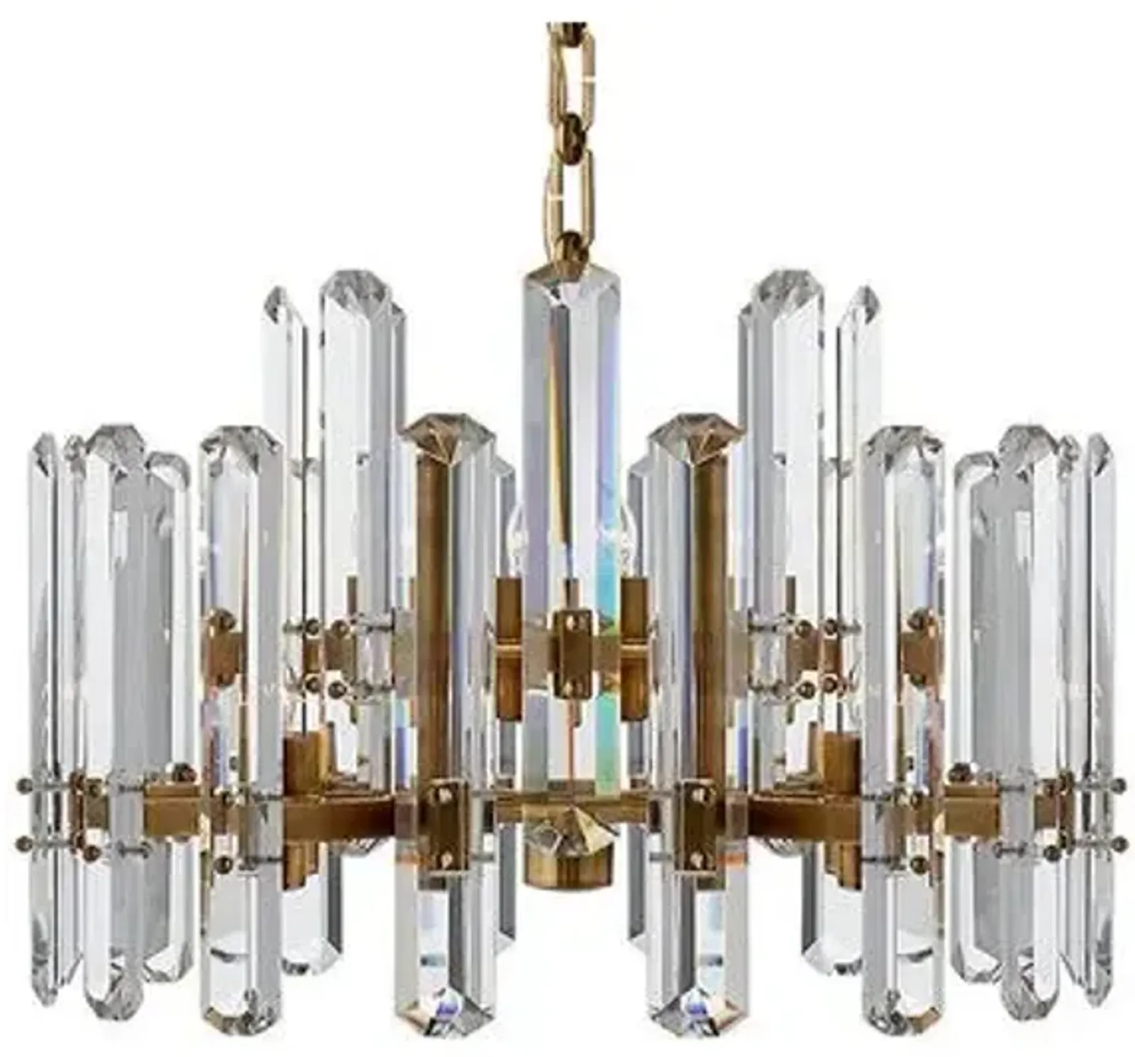 Visual Comfort - Bonnington Medium Chandelier - Crystal - Gold