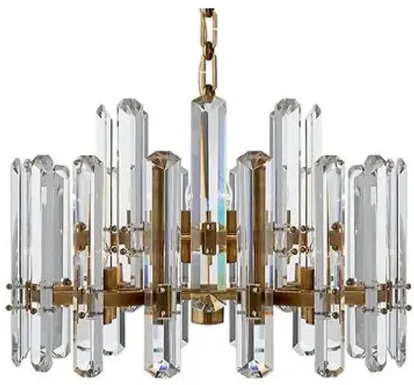 Visual Comfort - Bonnington Medium Chandelier - Crystal - Gold