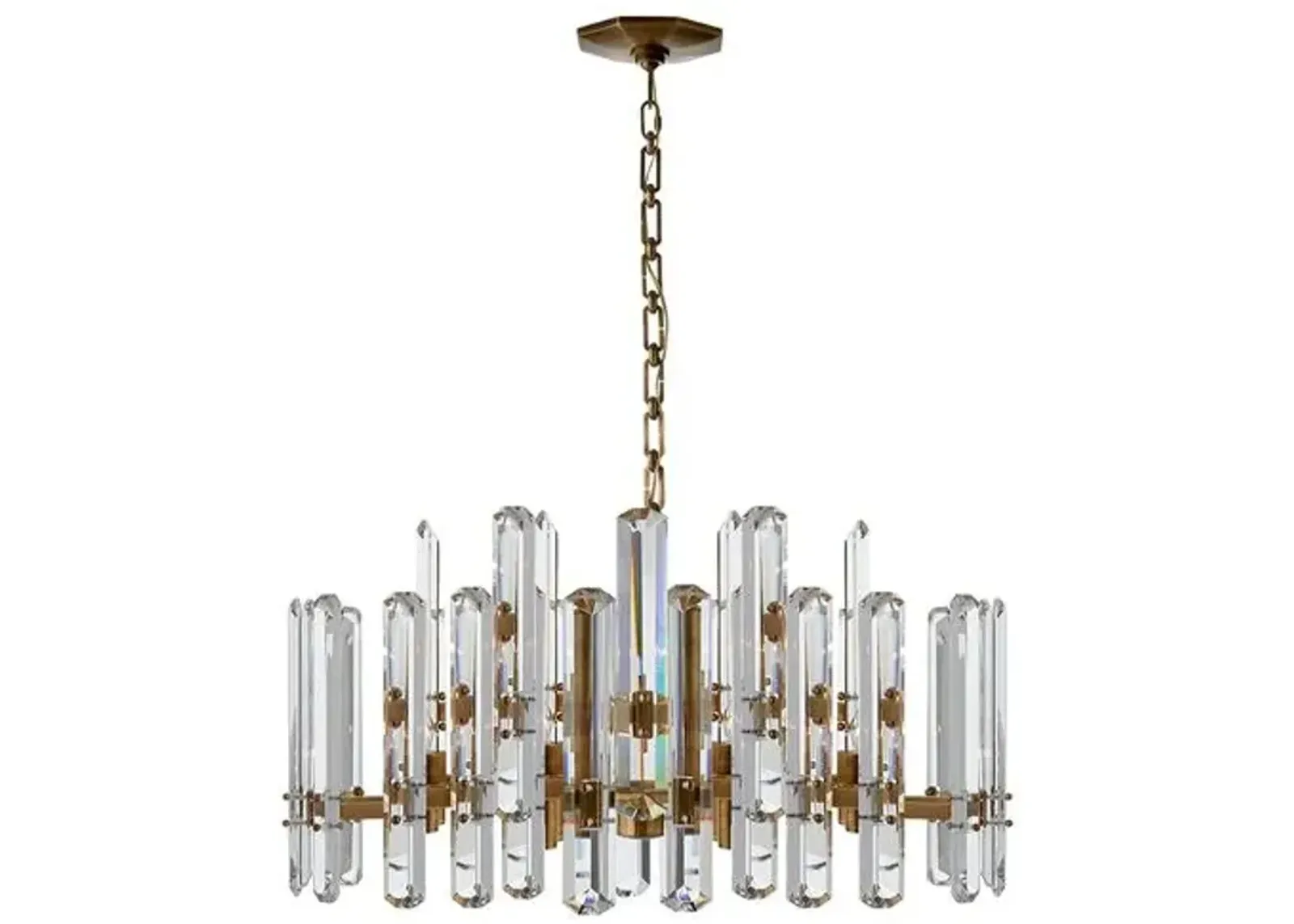 Visual Comfort - Bonnington Large Chandelier - Crystal - Gold