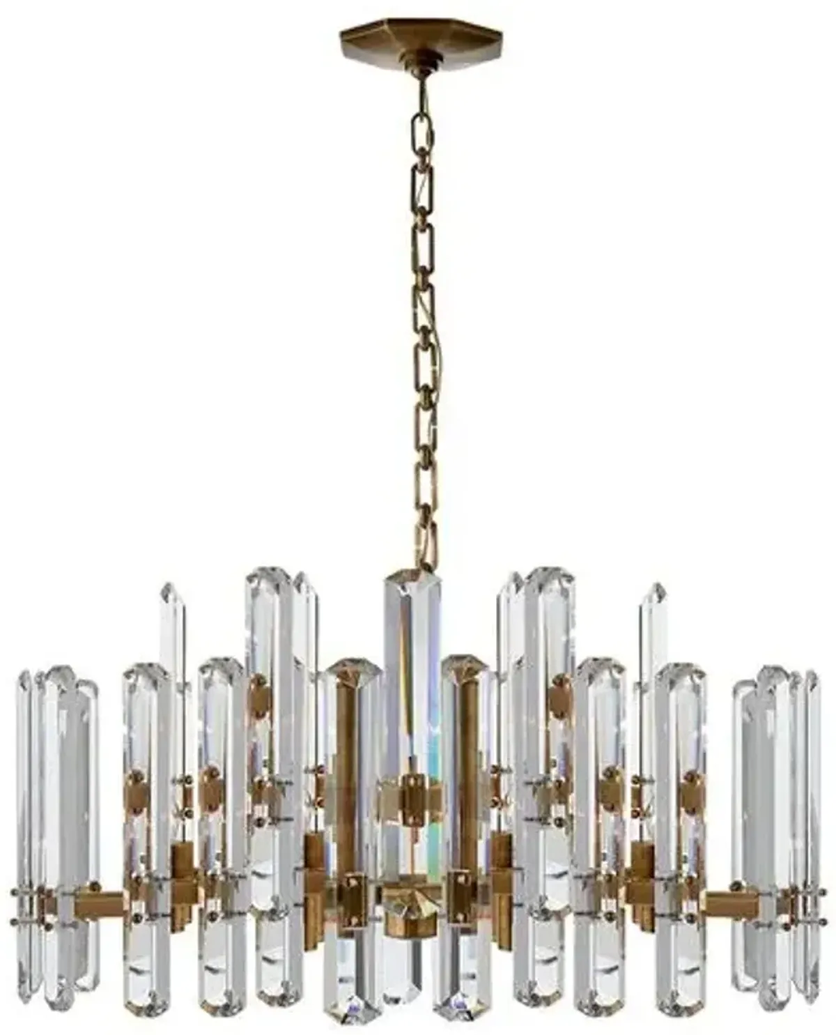 Visual Comfort - Bonnington Large Chandelier - Crystal - Gold