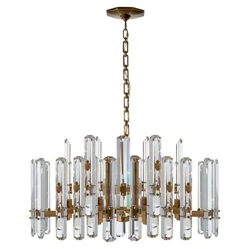 Visual Comfort - Bonnington Large Chandelier - Crystal - Gold