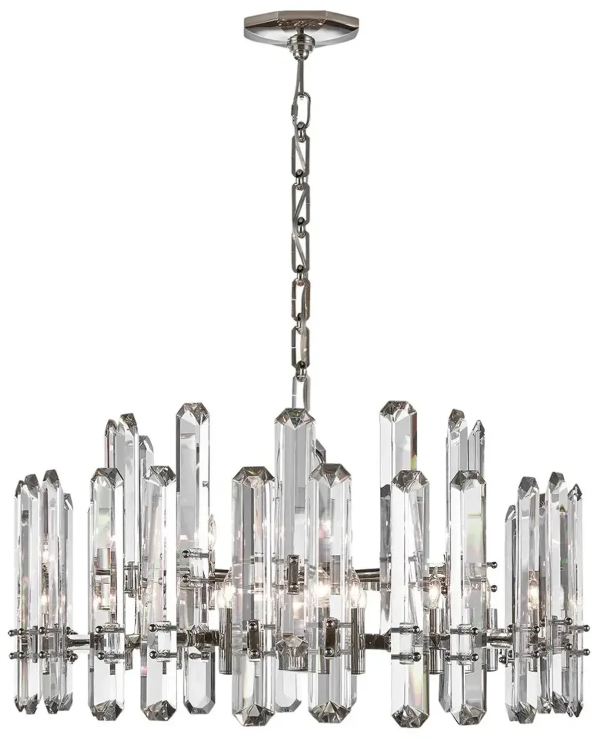 Visual Comfort - Bonnington Large Chandelier - Crystal - Silver