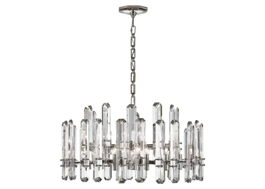 Visual Comfort - Bonnington Large Chandelier - Crystal - Silver