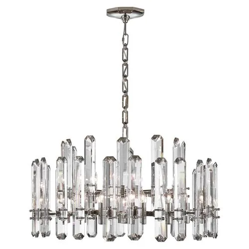 Visual Comfort - Bonnington Large Chandelier - Crystal - Silver