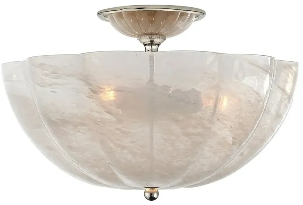 Visual Comfort - Rosehill Semi-Flush Mount - White