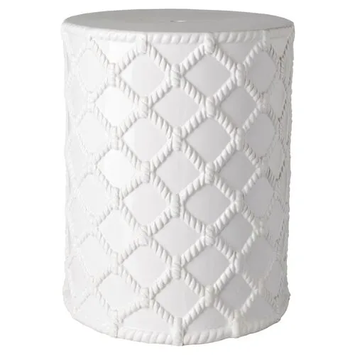 Gaylor Outdoor Stool - White