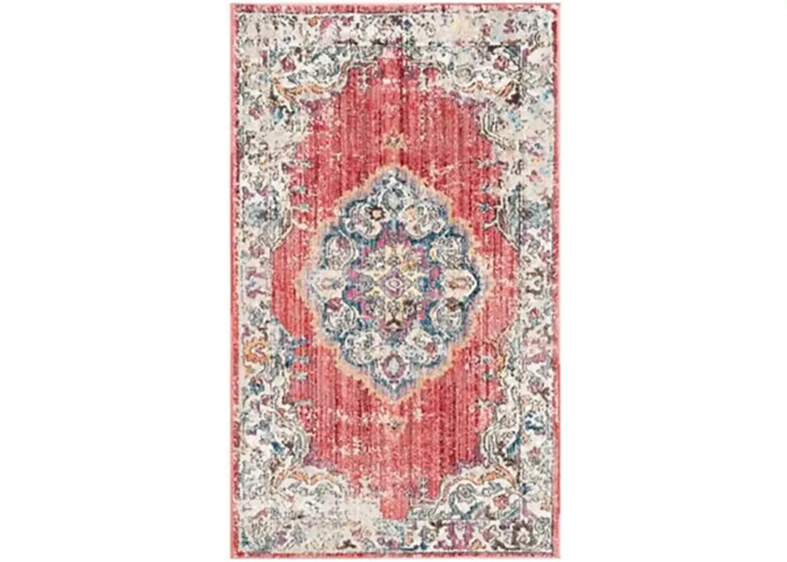 Hardesty Rug - Fuchsia/Light Gray - Pink - Pink