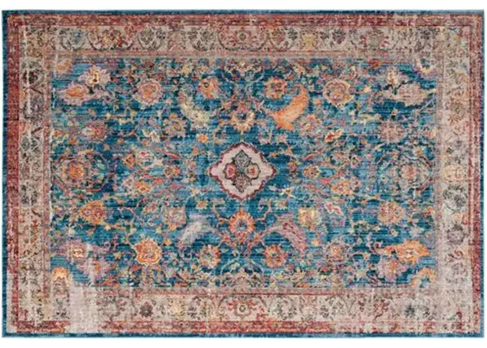 Tolica Rug - Blue/Light Gray - Blue