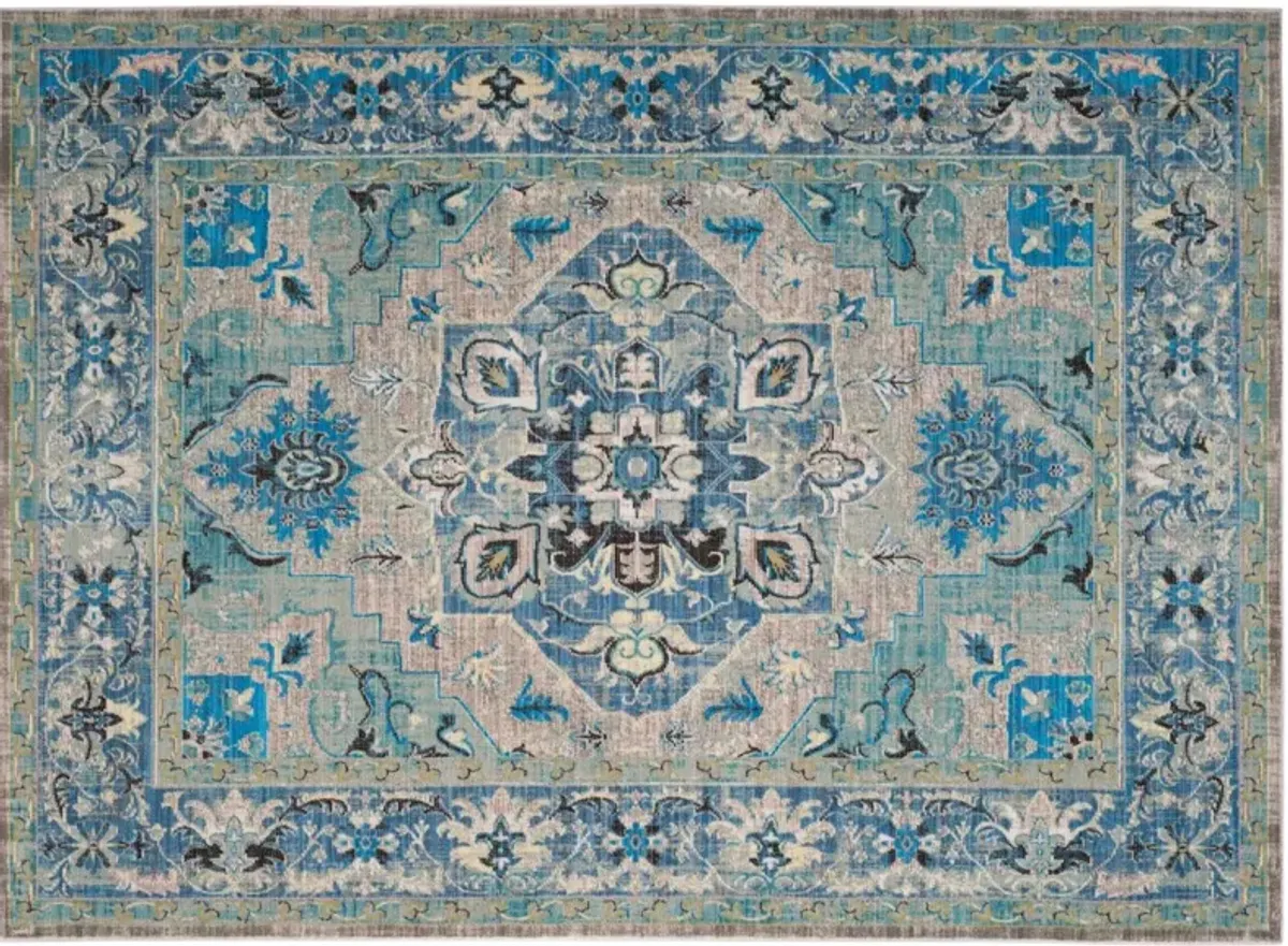 Whistlewood Rug - Blue/Light Gray - Blue