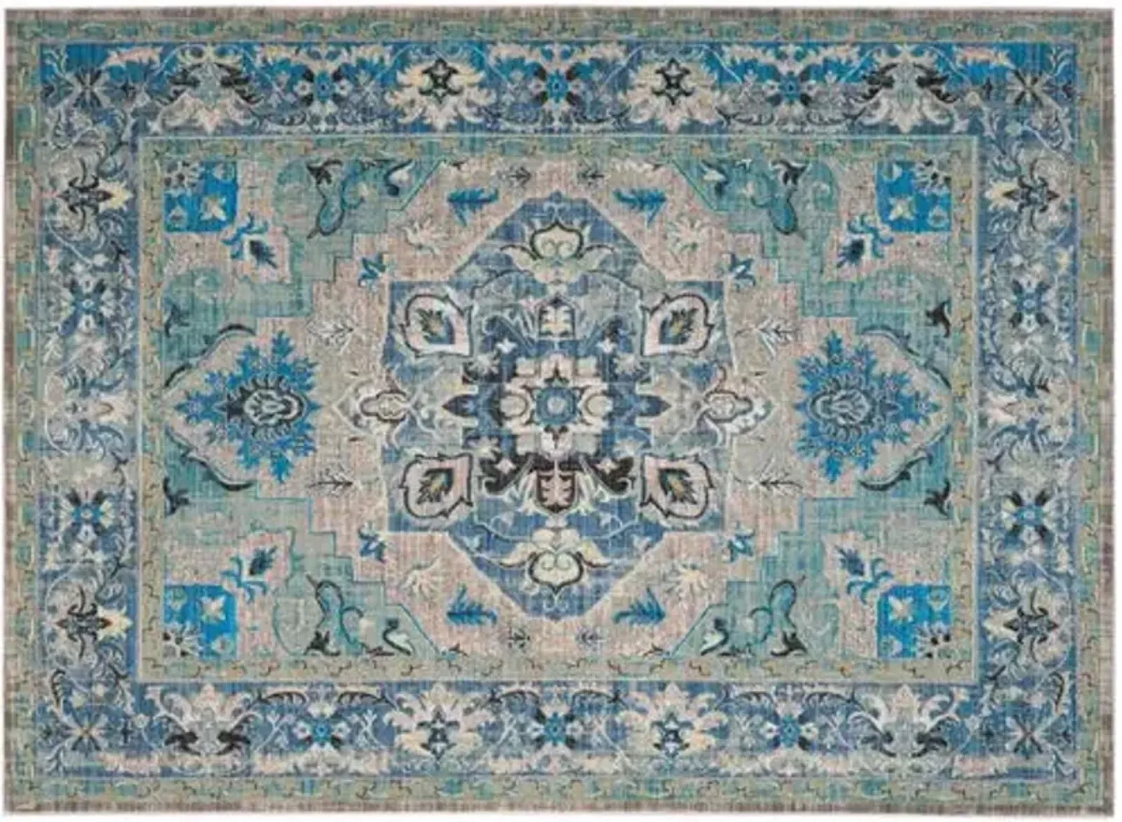 Whistlewood Rug - Blue/Light Gray - Blue