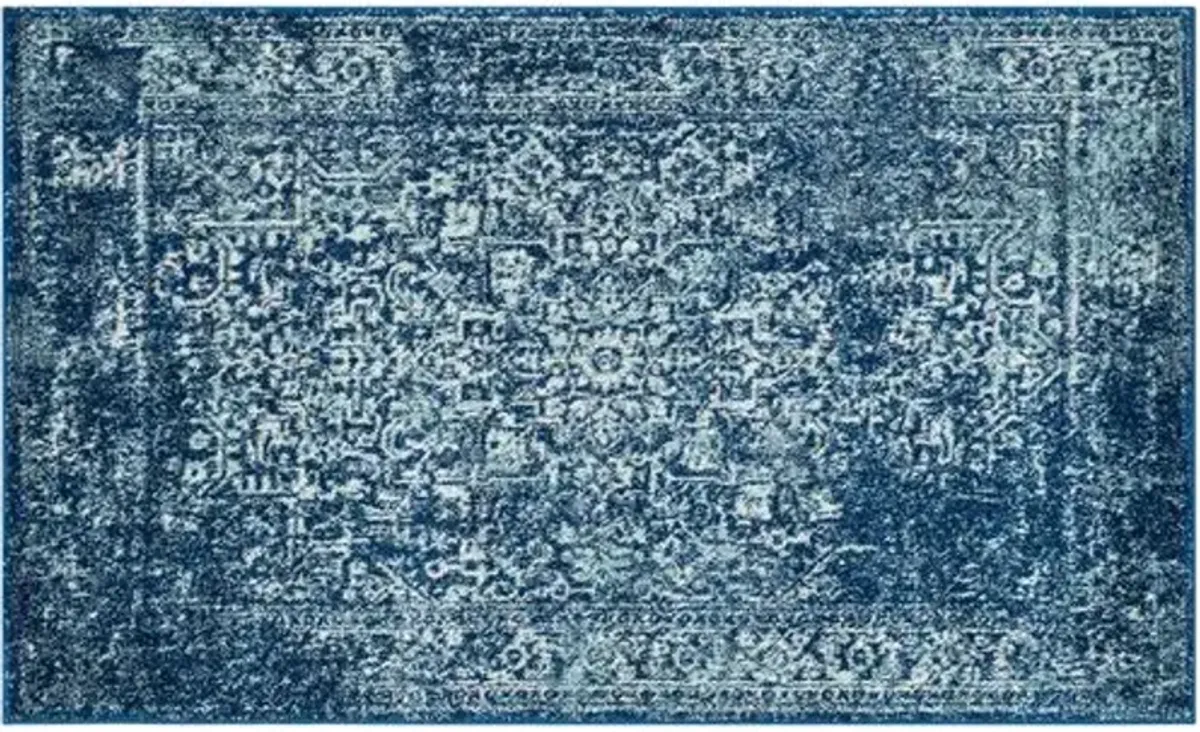 Vistacrest Rug - Navy/Ivory - Blue - Blue