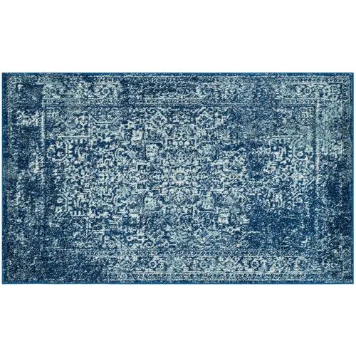 Vistacrest Rug - Navy/Ivory - Blue - Blue