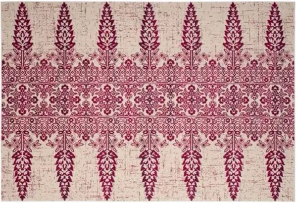 Marthiam Rug - Ivory/Fuchsia - Pink - Pink