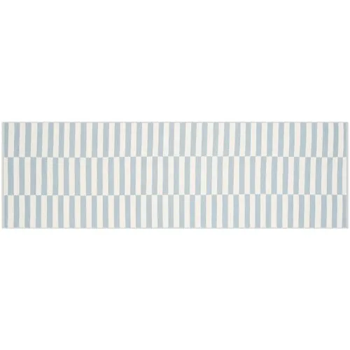 Bast Rug - Ivory/Light Blue - Blue