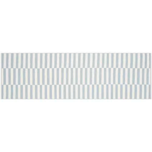 Bast Rug - Ivory/Light Blue - Blue