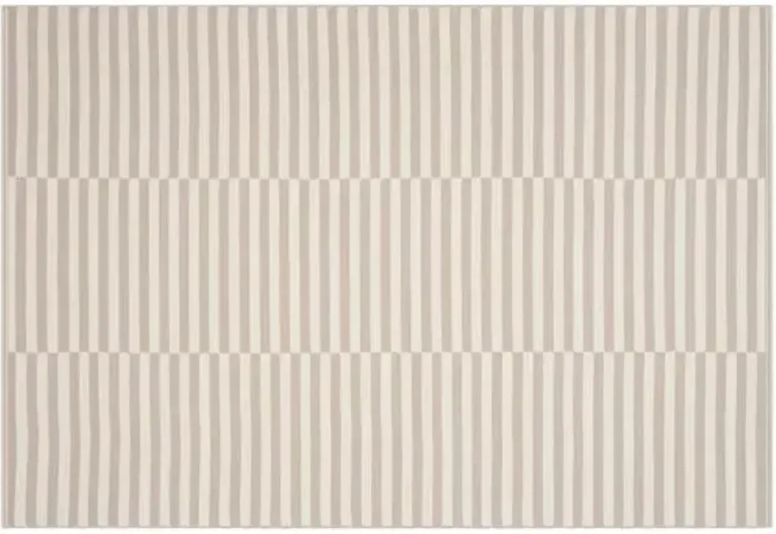 Pennswood Flat-Weave Rug - Ivory - Gray - Gray