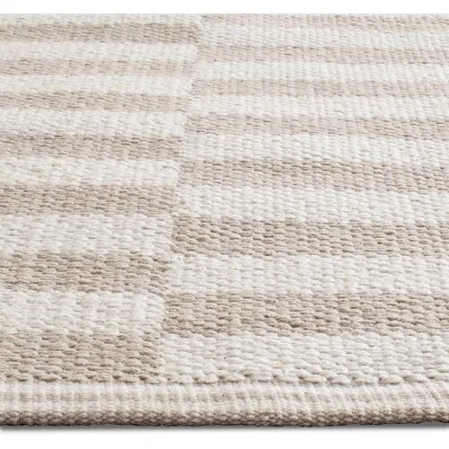 Pennswood Flat-Weave Rug - Ivory - Gray - Gray