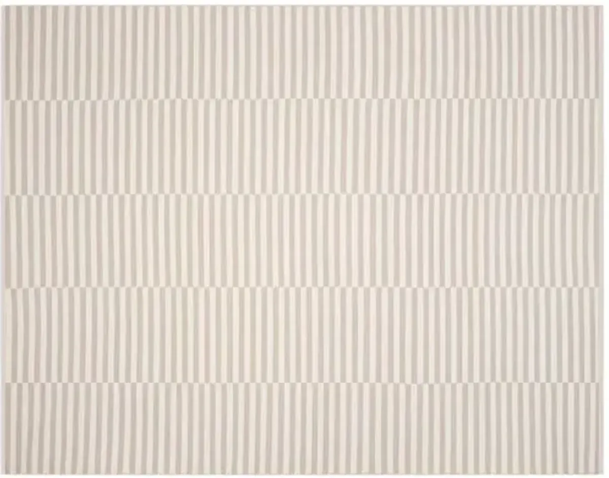 Pennswood Flat-Weave Rug - Ivory - Gray - Gray