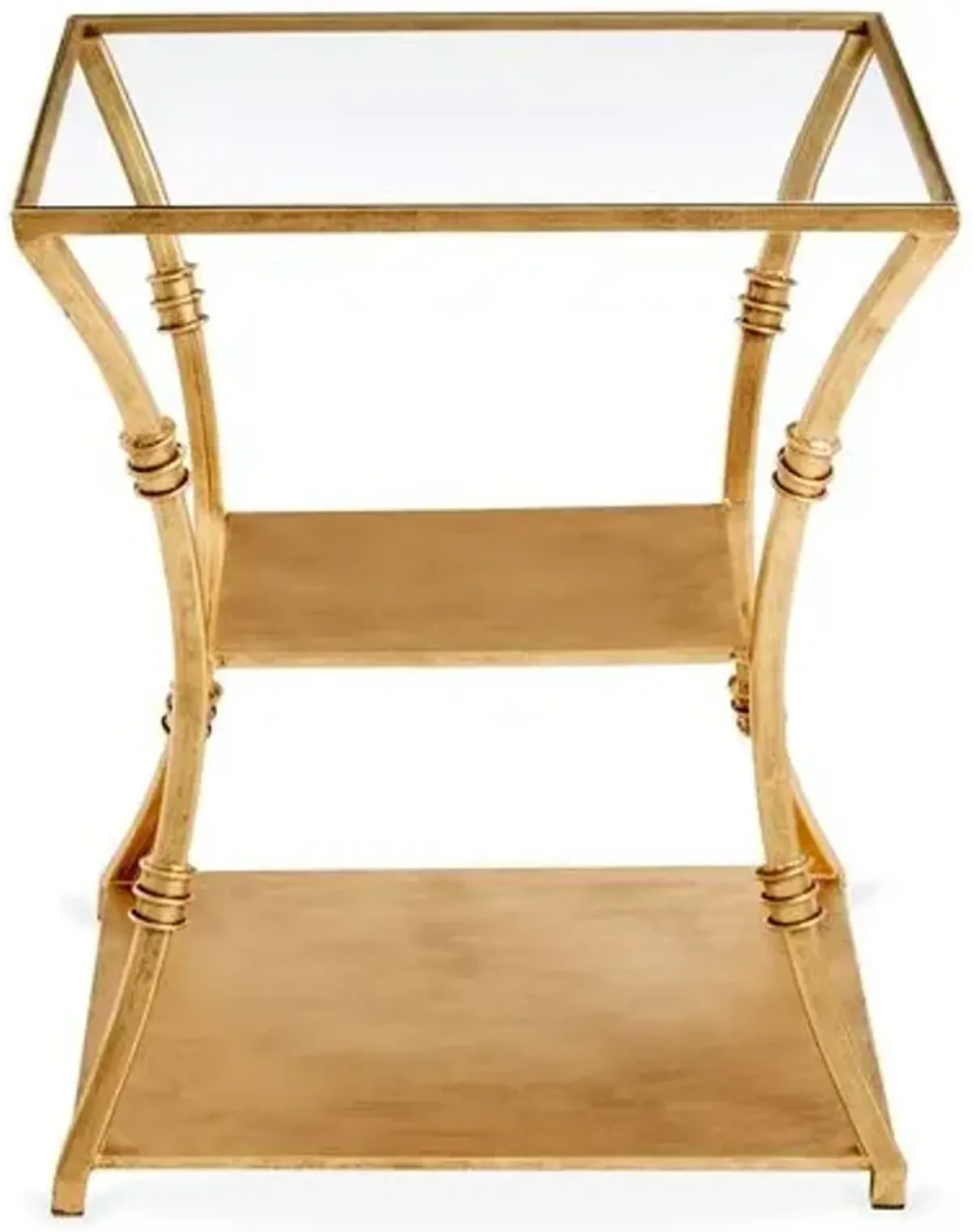 Silas Side Table - Antiqued Gold