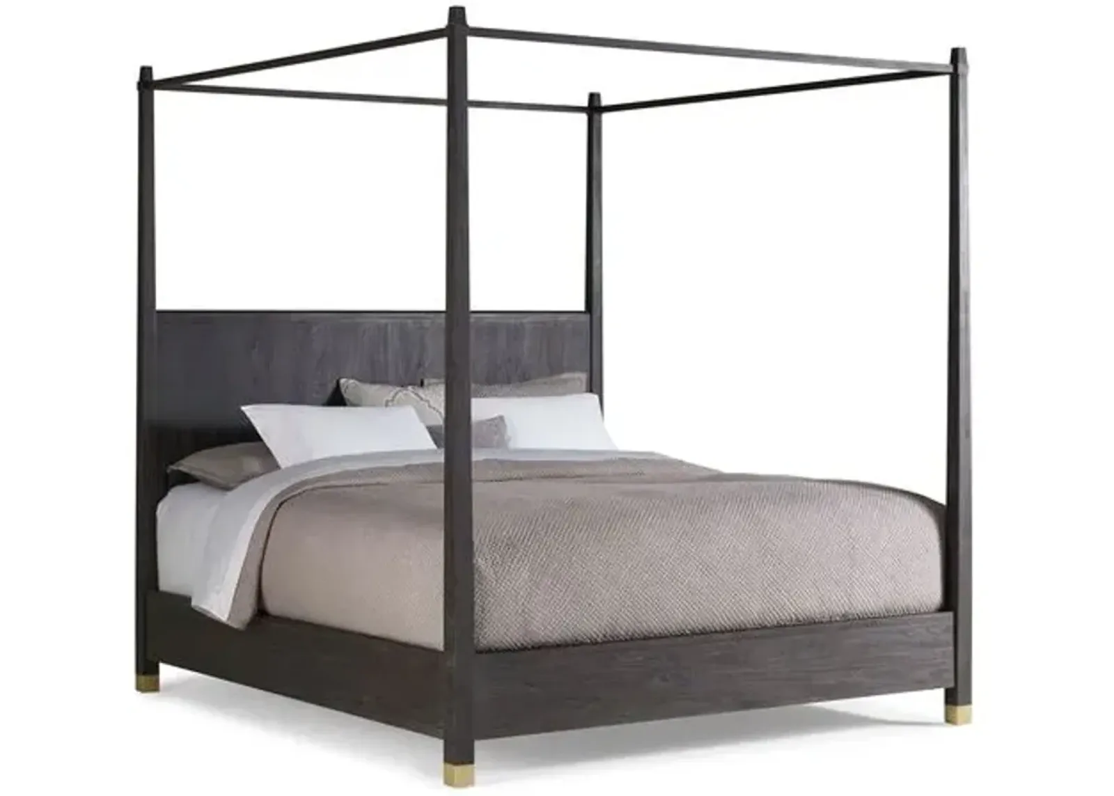 Palmer Canopy Bed - Gray Wash - Brownstone Furniture