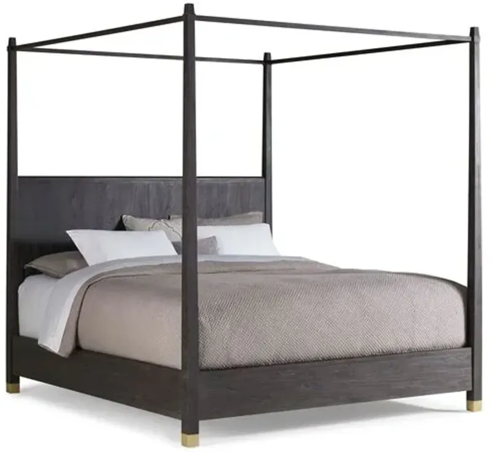 Palmer Canopy Bed - Gray Wash - Brownstone Furniture