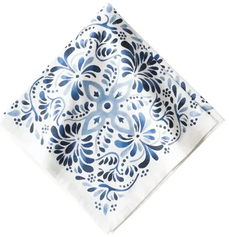 Iberian Journey Napkin - Indigo - Juliska - Blue