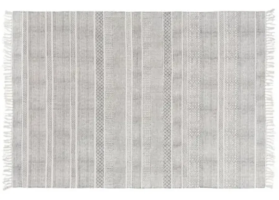 Yadiel Rug - Medium Gray/Ivory - Gray