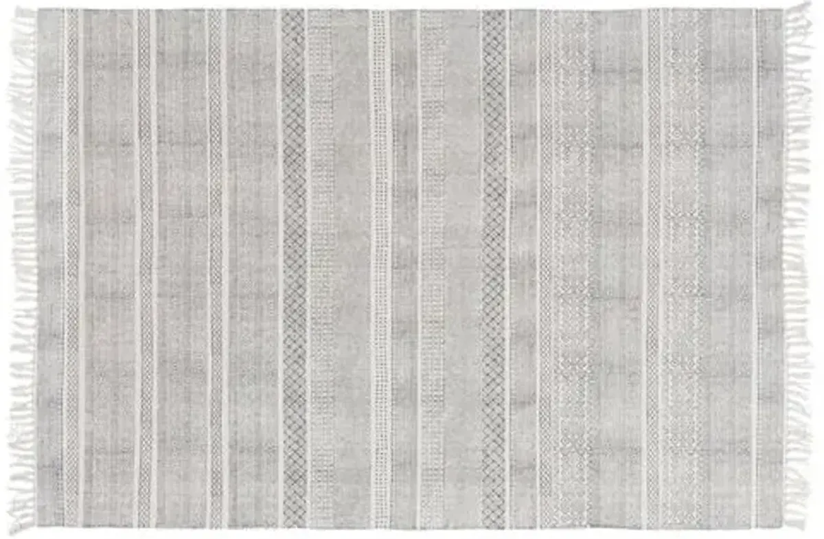 Yadiel Rug - Medium Gray/Ivory - Gray